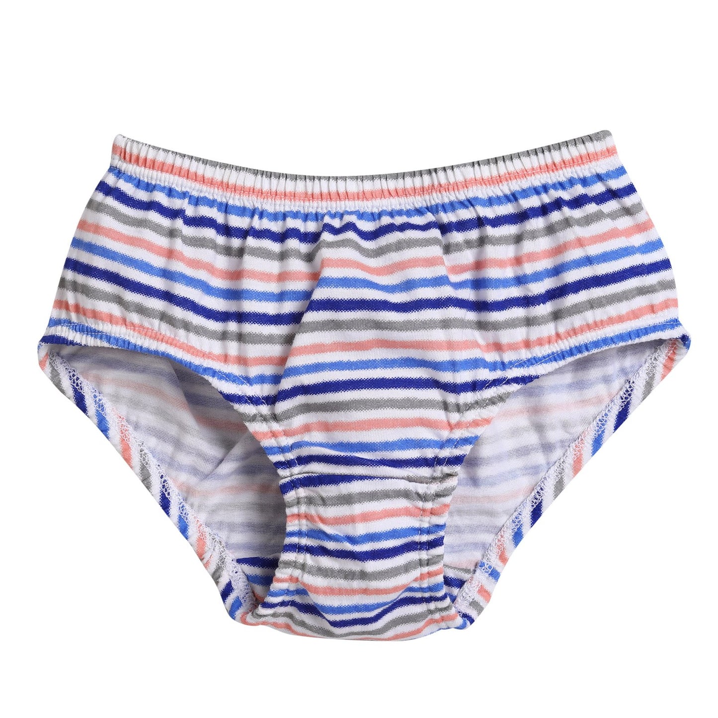 Sunshine Com Strip Blue Girl's Panties Set - Pack Of 3