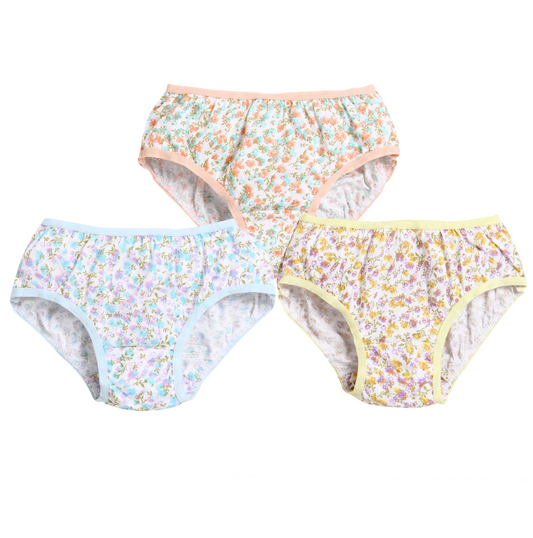 Tinsel White 736 Girl's Panties Set - Pack Of 3