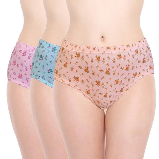 Pastel Print Comfort Women's Underwear Set - Pack Of 3