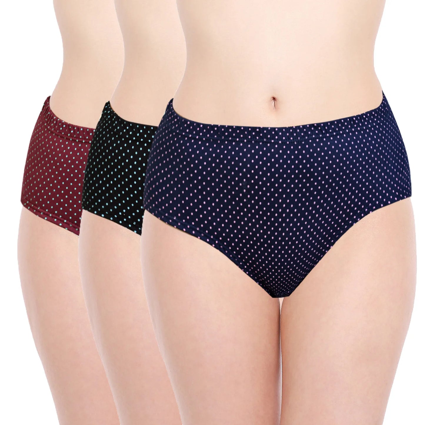 Dark Dots Comfort Women's Underwear Set - Pack Of 3