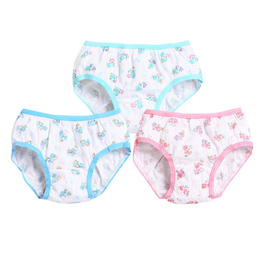 Tinsel White 7025 Girl's Panties Set - Pack Of 3