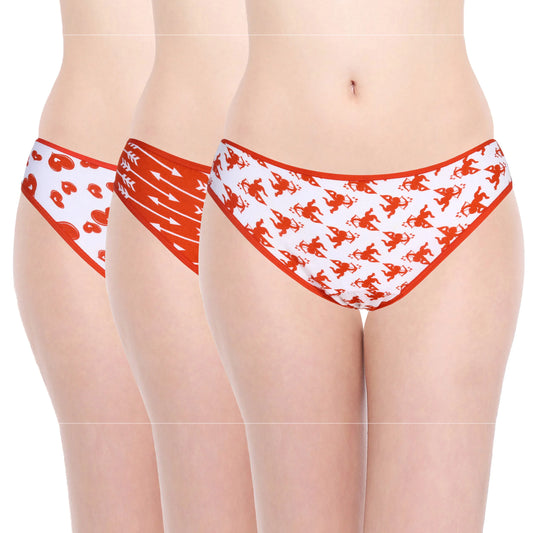 Cherry Women's Bikini Set - Pack Of 3